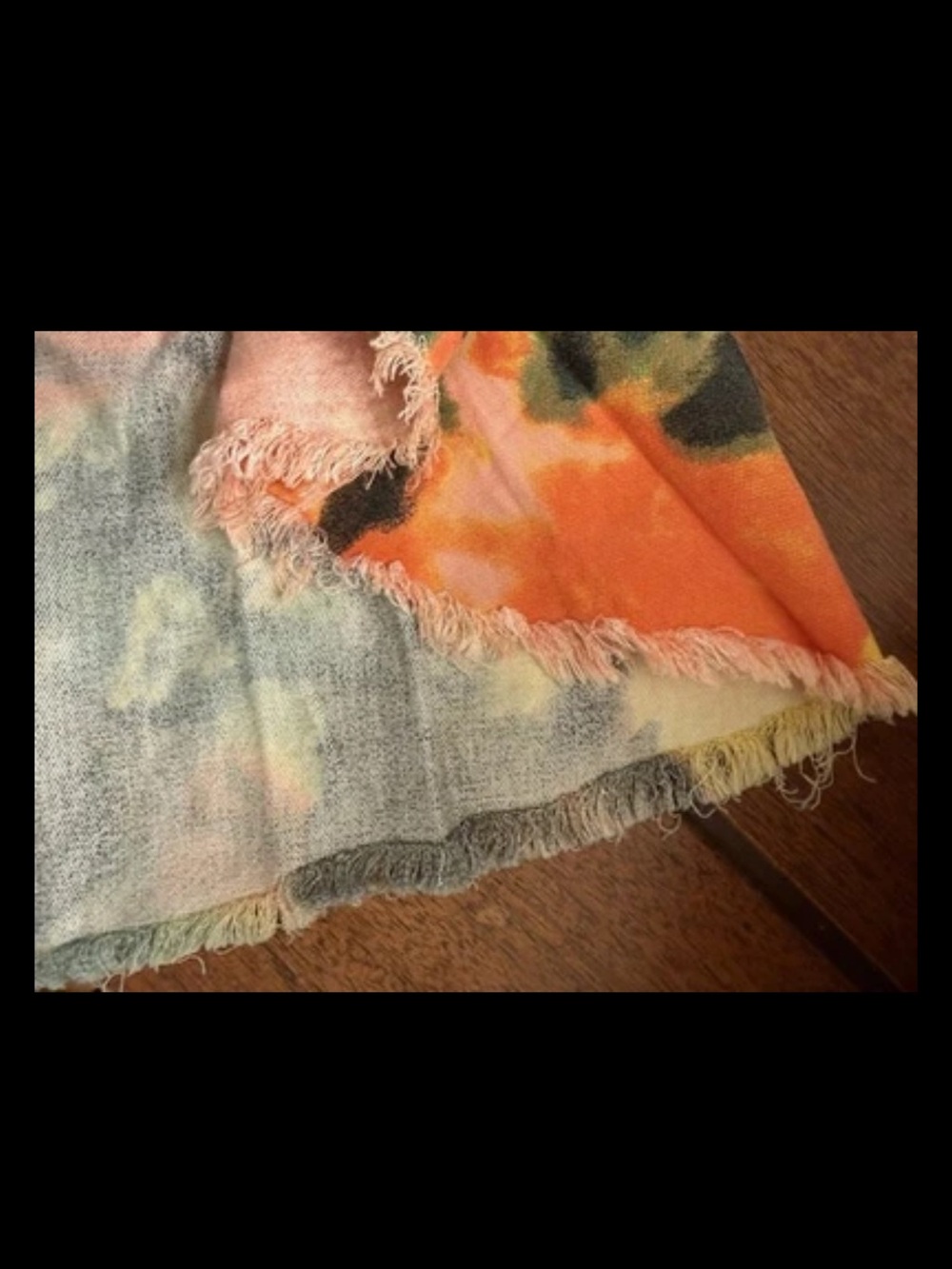 Thrill Jeans Hi Low Tie-Dyed Button Up Shirt Duster XL Destroyed Colorful Cotton - Picture 13 of 13